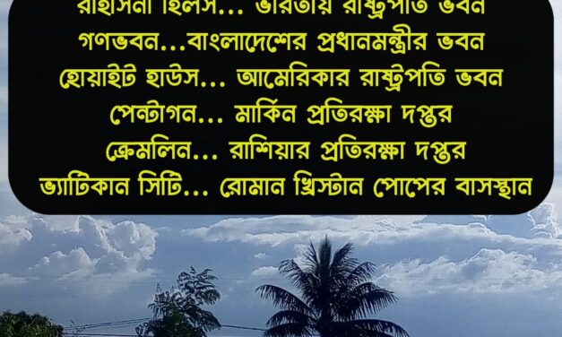 পৃথিবীর বিভিন্ন দেশের বিখ্যাত ভবনের নাম